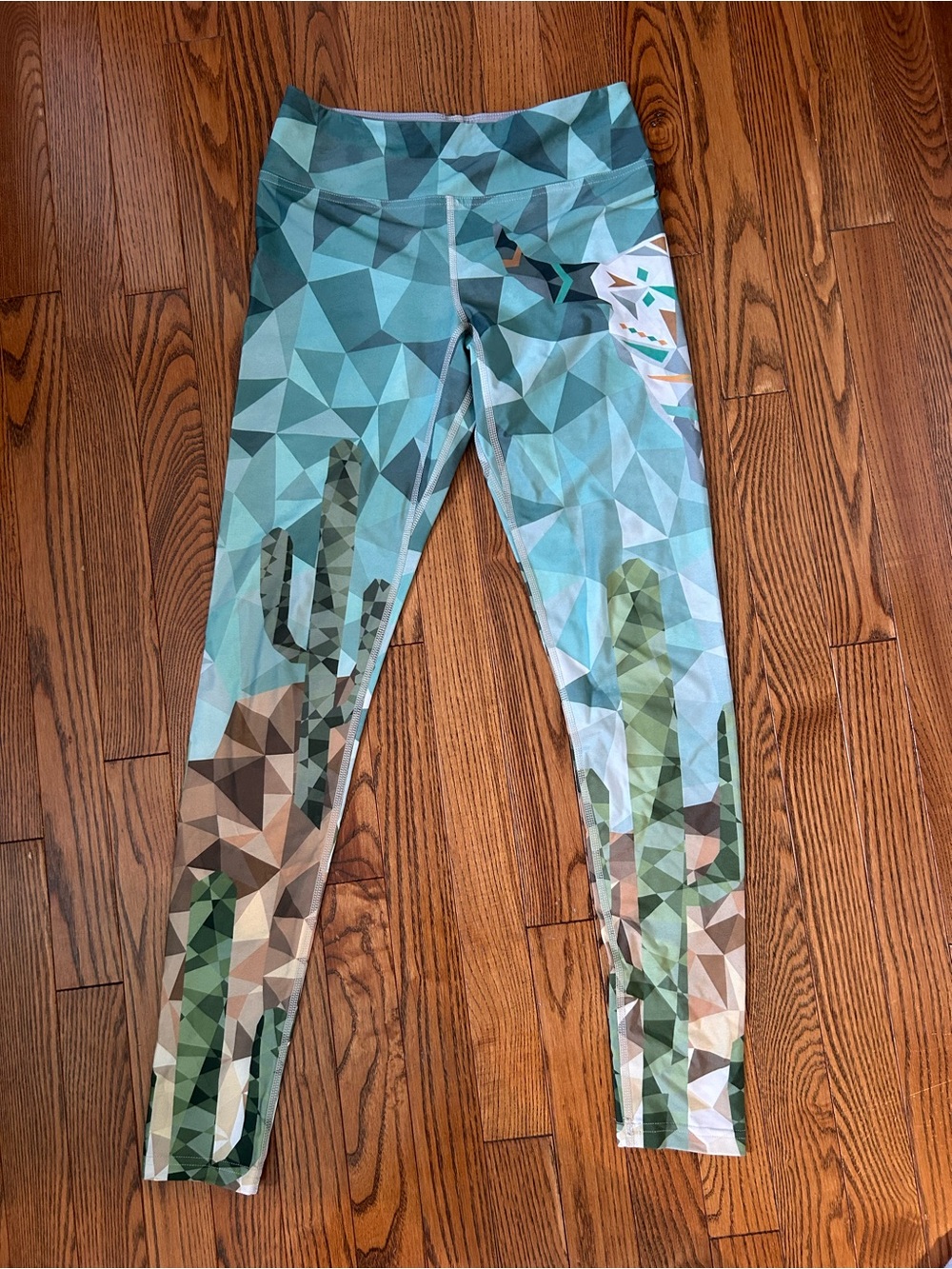 Eagle Rock Cactus Geo Print High-Waist Leggings